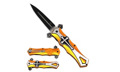 Falcon 9" Spring Assisted Knife KS5440GDB Falcon 9" Spring Assisted Knife KS5440GDB